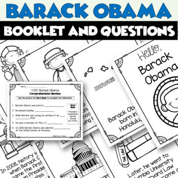 Preview of Black History Month Activities Barack Obama Emergent Reader
