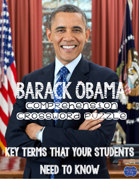 Preview of Barack Obama Comprehension Crossword