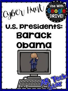 Preview of Barack Obama Digital Cyber Hunt for Google Slides Distance Learning