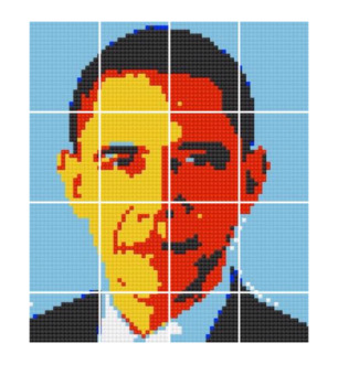 Barack Obama Grid Poster Black History Month by Art with Ms B | TPT