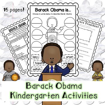 Preview of Barack Obama Kindergarden Activities