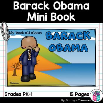 Preview of Barack Obama Mini Book for Early Readers: Presidents' Day