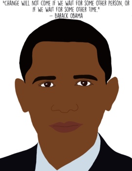 Preview of Barack Obama Poster | Black History Month Poster