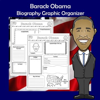 Preview of Barack Obama President Biography Research Graphic Organizer