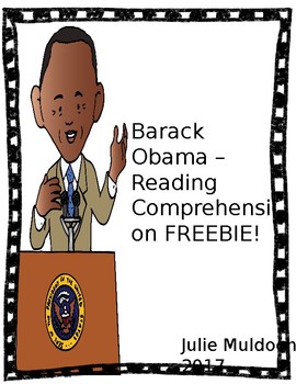 Preview of Barack Obama Reading Passage - FREEBIE!