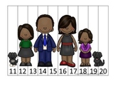 Barack Obama themed Number Sequence Puzzle 11-20 preschool