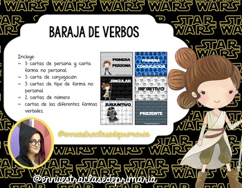 Preview of Baraja Verbos Star Wars