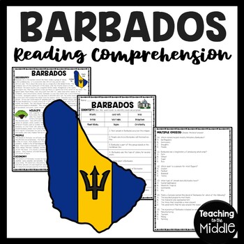 Barbados Reading Comprehension Worksheet North America Country Study