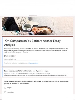 Preview of Barbara Ascher’s “On Compassion” 