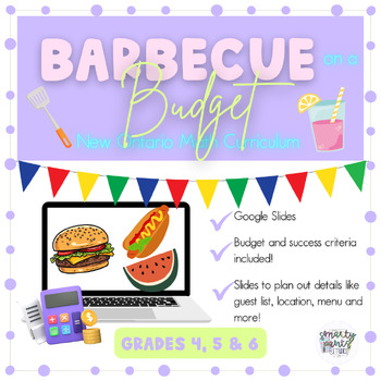 Preview of Barbecue on a Budget Financial Literacy Project - 2020 Ontario Math Curriculum