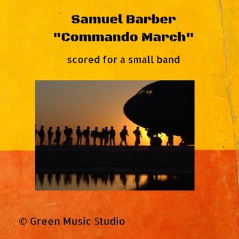 Preview of Barber's "Commando March" Score for Band