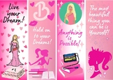 Barbie Bookmarks (with quotes from Barbie Books)