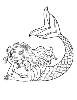 barbie coloring page