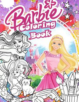 Barbie Doll coloring pages by Coloring Books Lovers | TPT