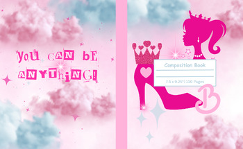 Preview of Barbie Inspire Composition Book Cover
