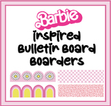 Barbie Inspired Bulletin Board Borders - Classroom Decor - Pink