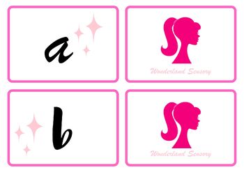 Preview of Barbie Inspired Flashcards (lowercase)