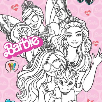  Barbie Coloring Books