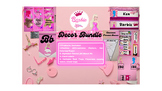 BarbieDecor Bundle-5 Products-Affirmations,Alphabet,ClockL