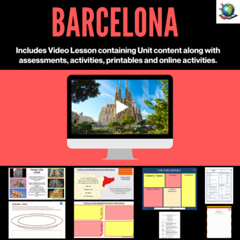 Preview of Barcelona - A Virtual Field Trip for Grades 4 - 9
