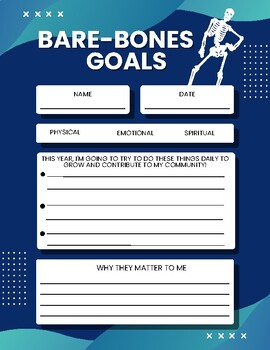 Preview of Bare-Bones Goals Worksheet