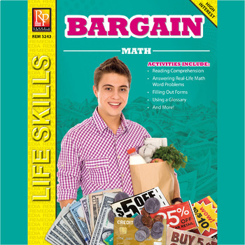 Preview of Bargain Math:  Real World Life Skills Activities - Consumer - Money - Shopping