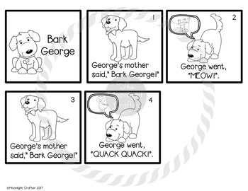 Bark George Book Companion by moonlight crafter by Bridget | TpT