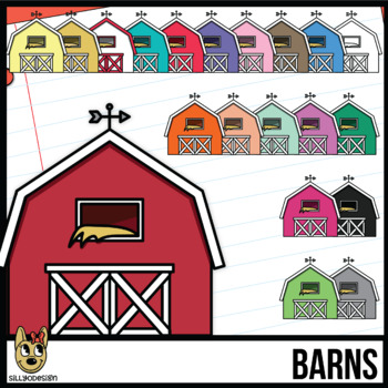 Barn Colors Clip Art By Sillyodesign Clipart Tpt