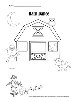 Barn Dance Read And Draw By Mrs Carter S Creative Corner Tpt