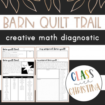 Preview of Barn Quilt Trail - Math Diagnostic