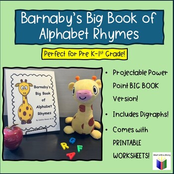 Preview of Barnaby's Big Book of Alphabet Rhymes WITH WORKSHEETS