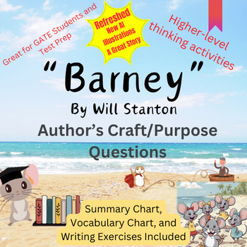 Preview of Barney by Will Stanton Author's Carft/Purpose Questions and Other Activities