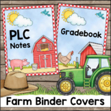 Farm Theme Binder Covers and Spines EDITABLE