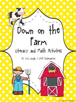 Barnyard Fun Down On The Farm Literacy And Math Activities Tpt