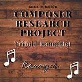 Baroque Composer Research Project (Brochures)