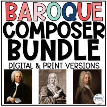 Preview of Baroque Composer Research Project | Digital and Print Versions