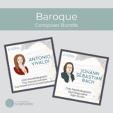Baroque Era Musical Composer Bundle with Elementary Music 