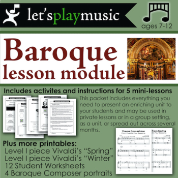 Preview of Baroque Period Lesson Module