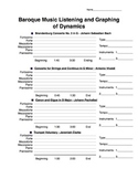 Baroque Music Listening and Graphing of Dynamics 1