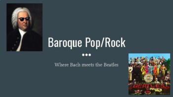 Preview of Baroque-Pop Listening/Response Questions-Includes Listening Links