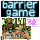 Barrier Games Beach and Forest Themes for Speech and expre