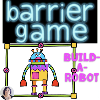 Preview of Barrier Games for Speech Therapy for Directions and Descriptions Build a Robot