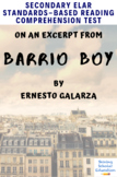Barrio Boy Excerpt Multiple-Choice Reading Analysis Test