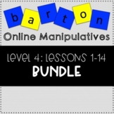 Barton Digital Learning Manipulatives Level 4 Lessons 1-14