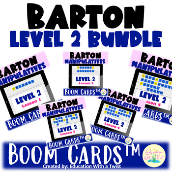 Preview of Barton Interactive Manipulatives Level 2 Bundle Moveable Tiles