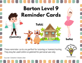 Barton Level 9 "Reminder Cards" for French & Old European Words