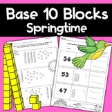 Base 10 Block Counting and Regrouping Tens and Ones Spring