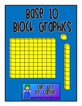 Preview of Base 10 Block Graphics FREEBIE