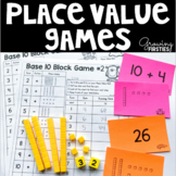 Base 10 Block Place Value Concentration & Dice Games