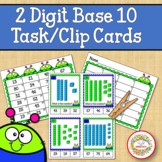 Base 10 Blocks 2 Digit Task Clip Cards